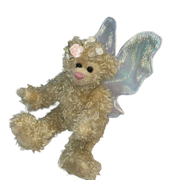 Vintage Ty Attic Treasures Plush Teddy Bear Fairy Rafaella Wings Nursery Shower - Picture 12 of 13